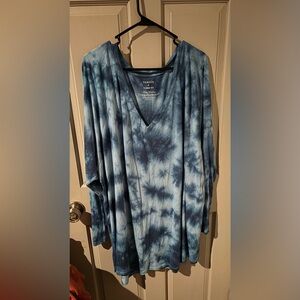 Torrid Wms Plus Long Sleeve Super Soft Tye Dye Top ~ Torrid 6